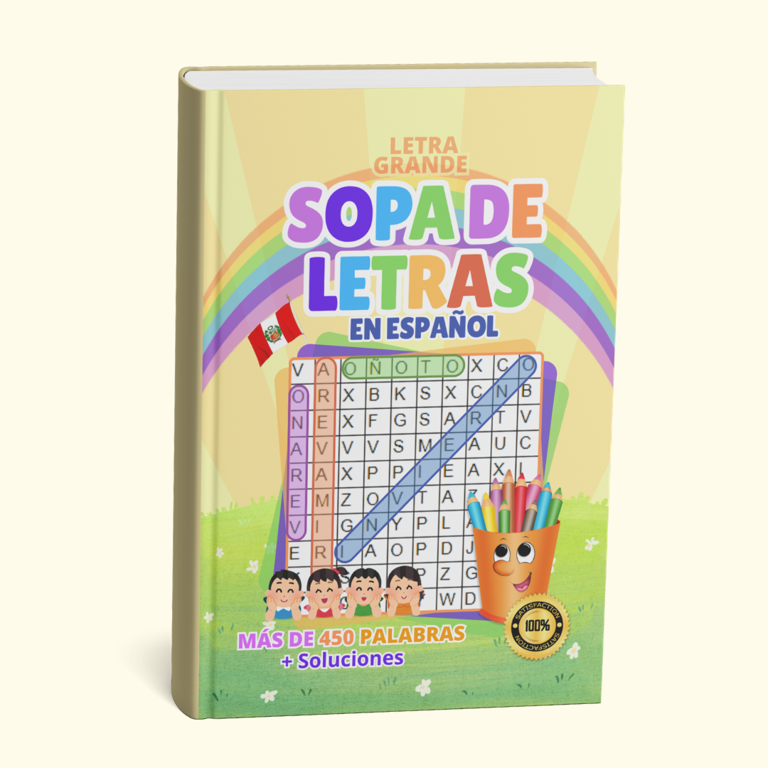 Psic. Gloria Chacón - Sopa de Letras en Español - Más de 450 palabras con soluciones