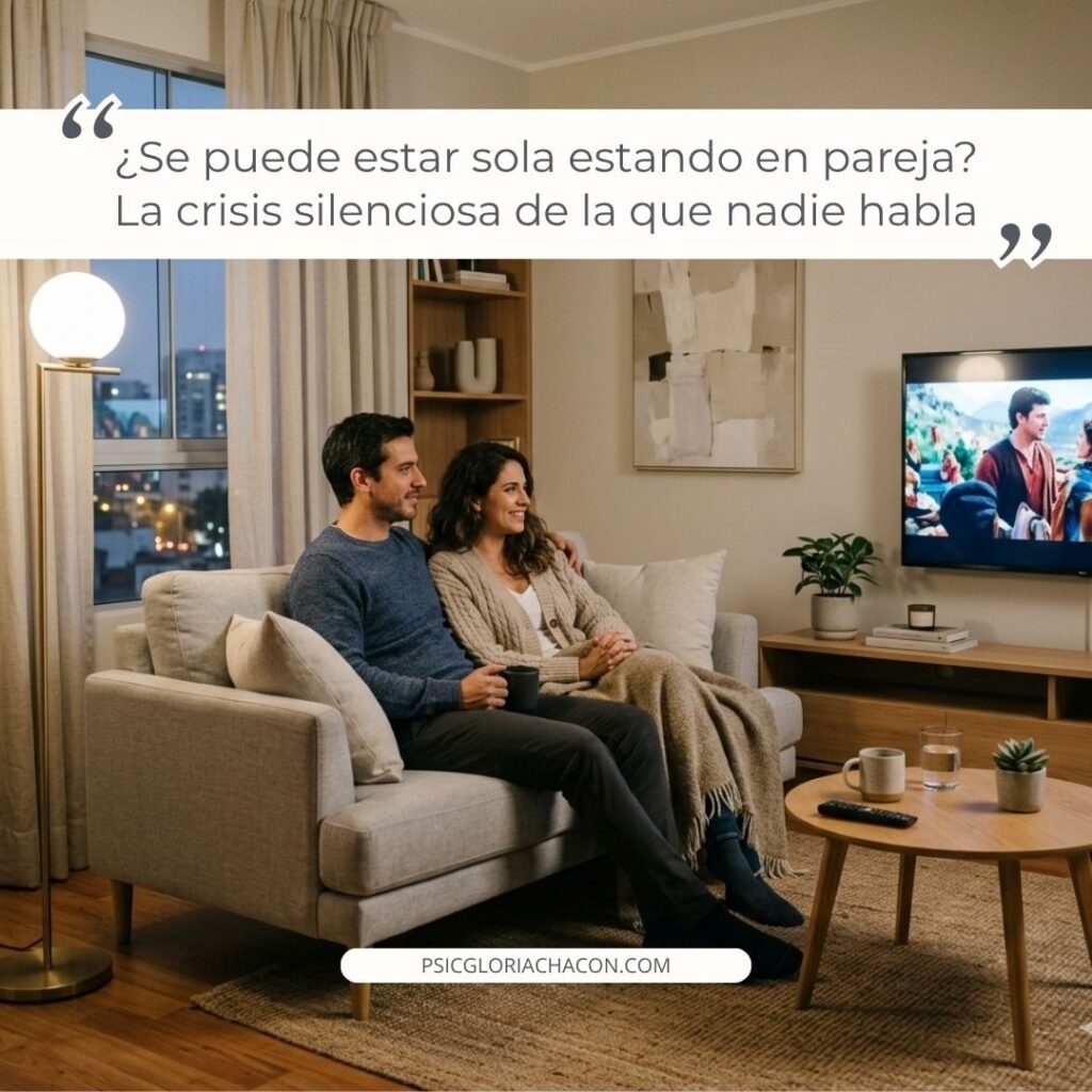 se puede estar sola estando en pareja psic gloria chacón