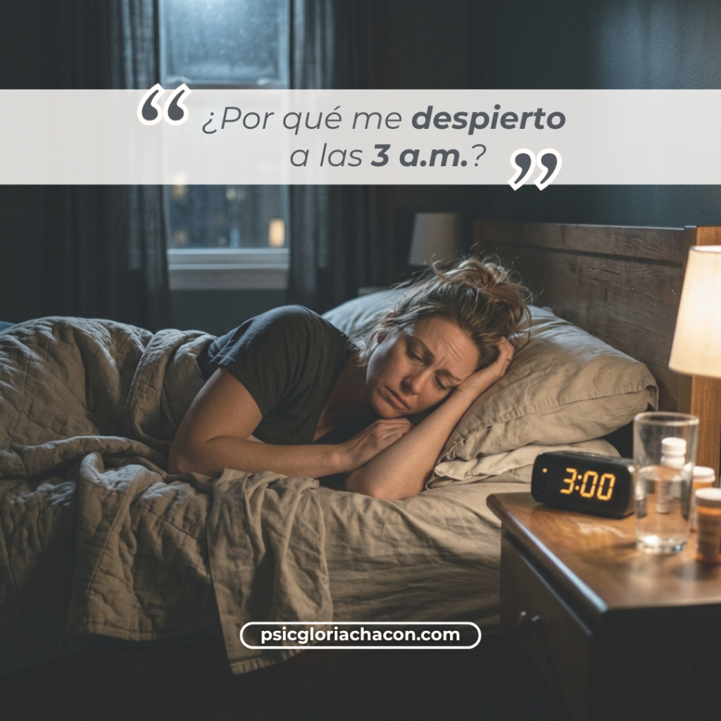 por qué me despierto a las 3 a.m. psic gloria chacón