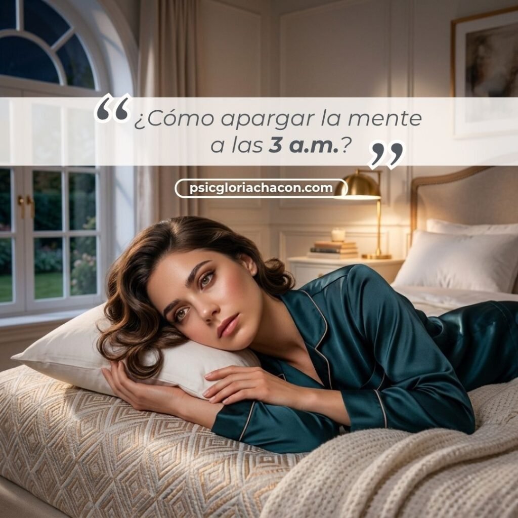 Cómo apagar la mente de noche como apagar la mente a las 3am psic gloria chacón